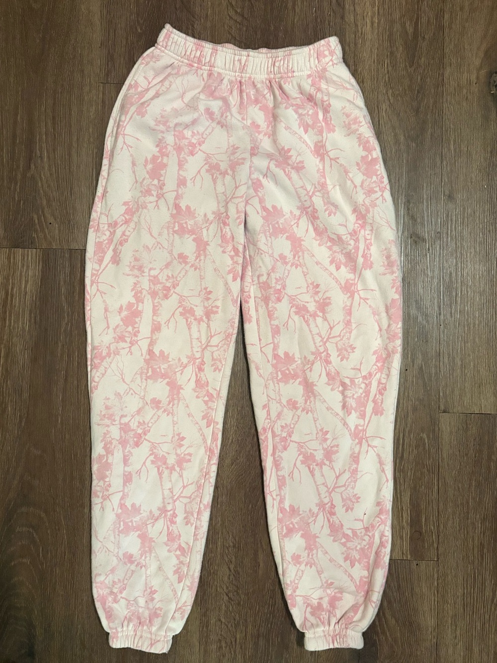 Pink Floral Jogger Pants